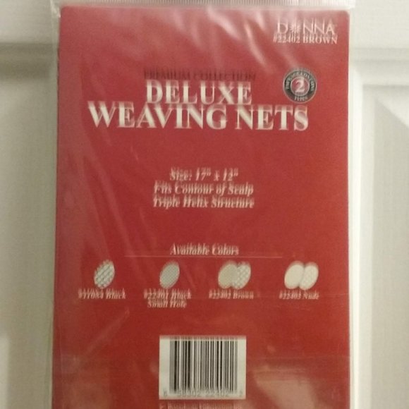 DONNA #22402, Brown Premium Collection Deluxe Weaving Nets, 2 pcs., NEW-Last ONE - Picture 3 of 5